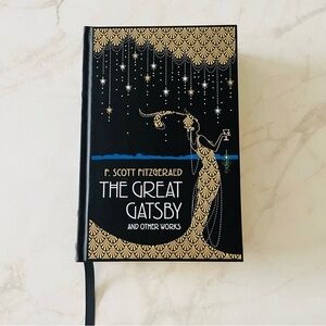The Great Gatsby and Other Works Hardcover Leather-bound Book